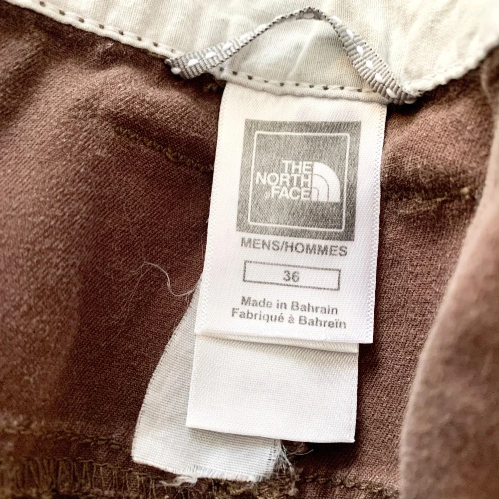The North Face AU7P Chino Pants Mens Size 36 Brown Cotton Outdoor Hiking Utility